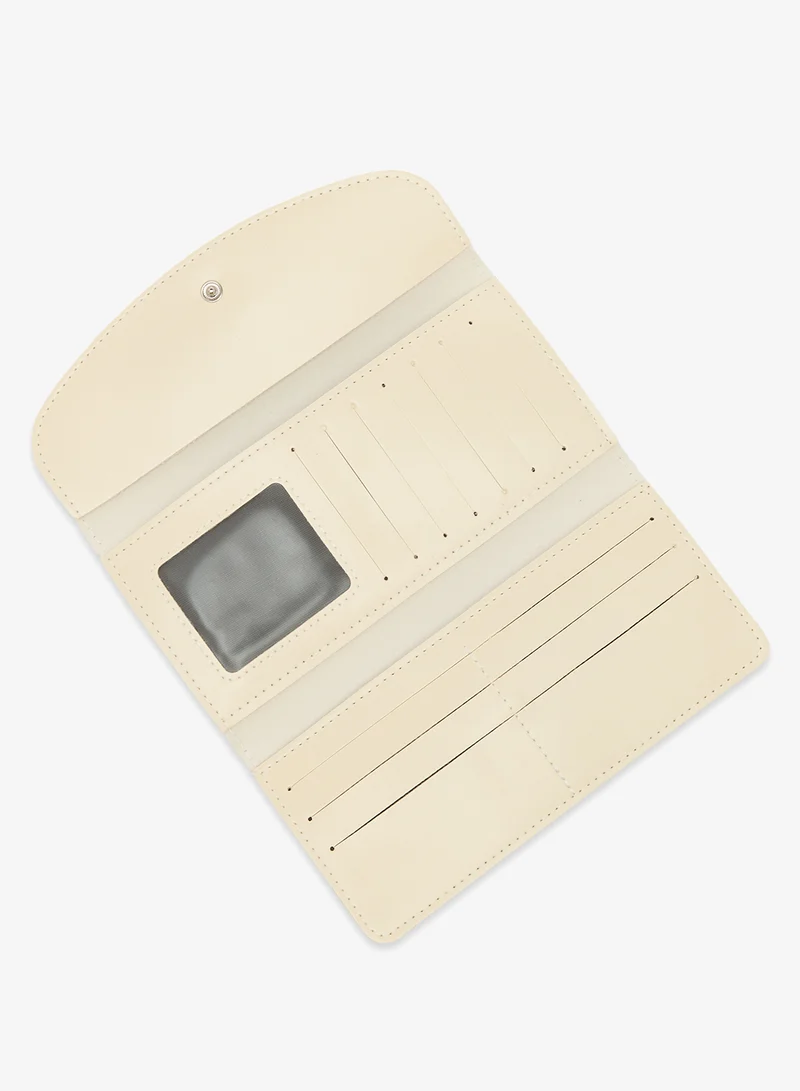 Ginger White Flap Long Classic Wallet for Women | Best Price UAE